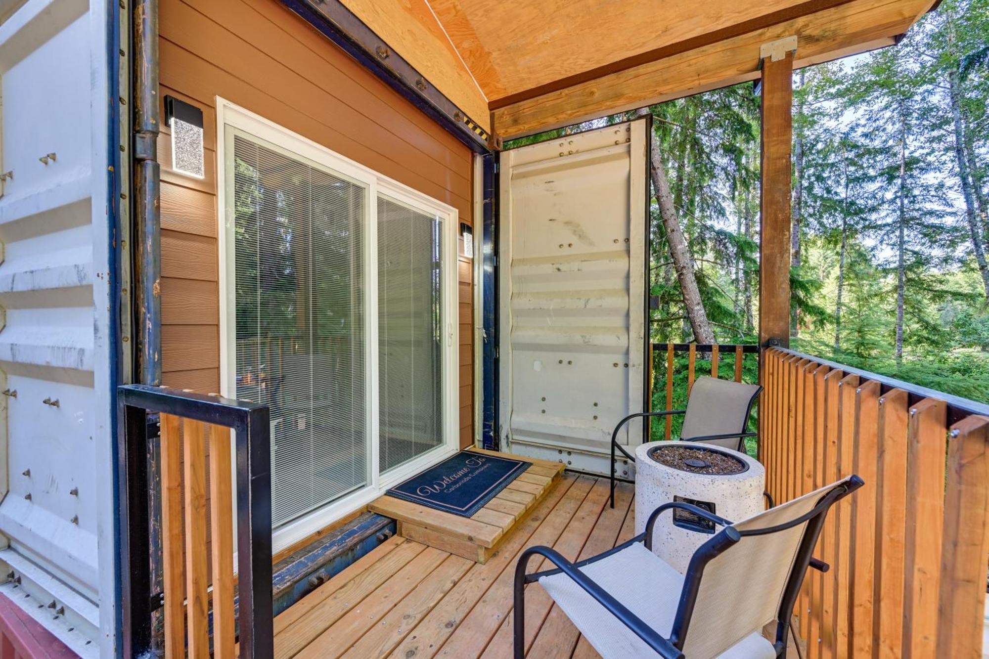 Unique Container Studio With Deck And Fire Pit! Баклі Екстер'єр фото
