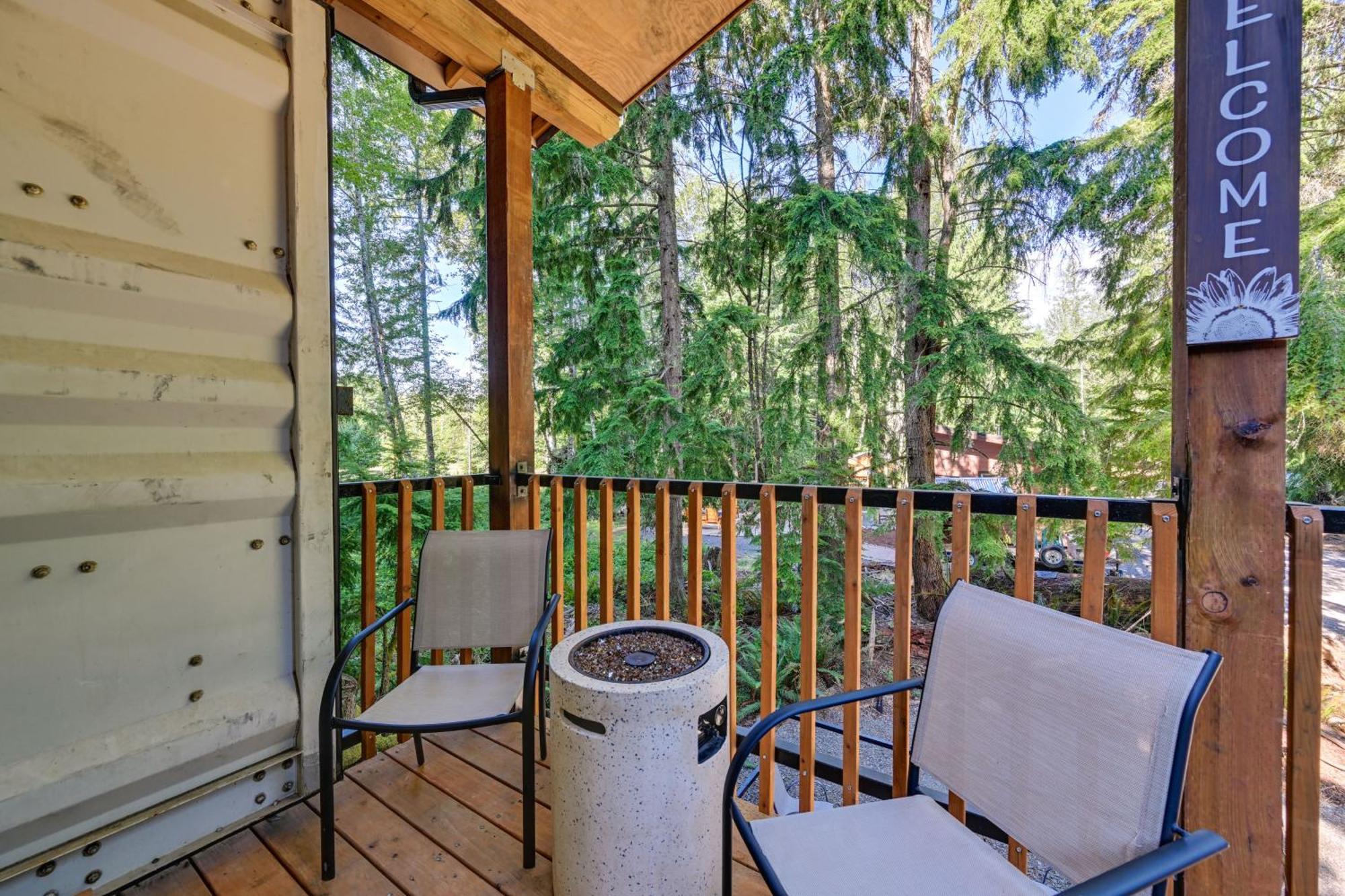 Unique Container Studio With Deck And Fire Pit! Баклі Екстер'єр фото